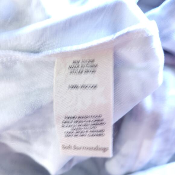 Soft Surroundings Tie Dye Tunic Top XS Blue Cream 3/4 Sleeve Abstract Print - Picture 7 of 7